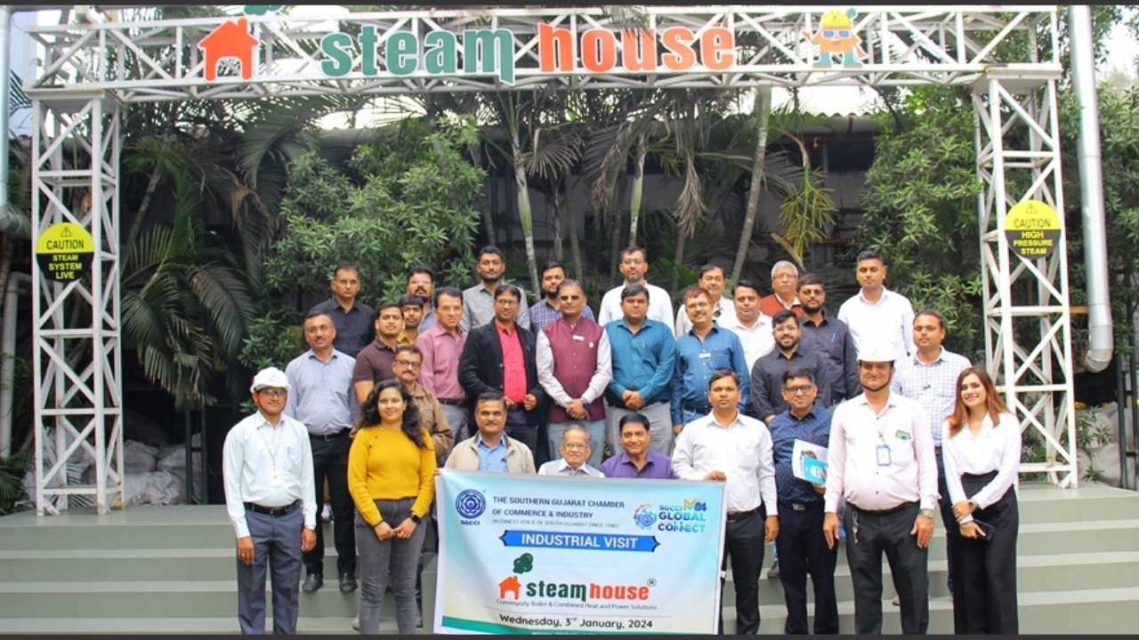 Sachin Steams Ahead: Textile Titans Discover Advantages of Community Boiler  System | Loktej Surat News - Loktej English