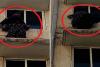 Dramatic Rescue of Woman Trapped on Apartment Roof Captured on Video 