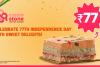 Independence Day bonanza: Popular ice cream franchise, Cream Stone announces exciting offer @ Rs 77, celebrating the 77th Independence Day 