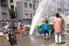 Surat: Water pipeline bursts in Pandesara, drinking water flows on the streets