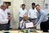 Vadodara: Honorable Tribute to Retired Railway Employee Umadbhai Patel on Completion of 100 Years