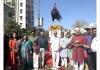 Shri Bahuchar Mata Chowk Renovated at Bhulabhai Park; Rooster Sculpture Made from 2000 kg Waste Metal Unveiled