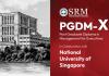 SRMIST Launches 15-Month PGDM-X Programme for Working Professionals in Collaboration with NUS Singapore
