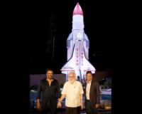 The Grand Rocket in ‘Kanakia Silicon Valley’ Unveiled, Rockey Boys: R Madhavan and Nambi Narayanan Sir cheer for the Rocket of another kind!