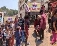 Surat : Sneh Charitable Trust Provides Slippers to Children Affected by Early Heatwave