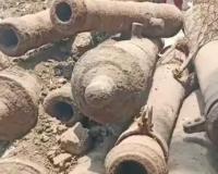 Historical Cannons Unearthed in Surat