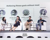 Jacqueline Fernandez speaks about benefits of a meatless diet at the Vegan India Conference in Mumbai