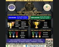Join the Excitement: Grand International SpeedCubing Tournament 2024 bought to you by Cube Federation of India and Mindgamez to Brings Together Top Speed Cubers from India and Across the Globe