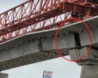 Metro Bridge Span Tilts on Saroli Road in Surat