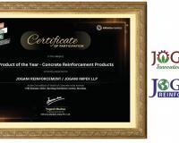 Jogani Reinforcement’s Basalt and Brass Coated Fibers appreciated with Product of the Year at WOC India 2024