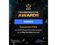 Conversion Perk Crowned 1 in TechBehemoths Awards 2024 for PPC, SEO, and Digital Strategy