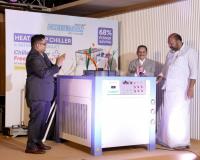 Minister P. Rajeev Launches Chilton’s New Energy-Efficient Free Hot Water Heat Pump Chiller to the market