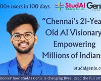 21-Year-Old Chennai Innovator Disrupts India’s AI Landscape with StudAI Genie