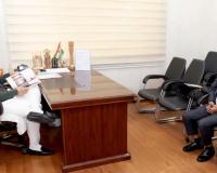 Celebrity Astrologer Ajeet Joshi Meets Defence Minister Rajnath Singh for a Visionary Discussion