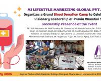 MI Lifestyle Marketing Hosts Blood Donation Camp in Honor of Mentor Pravin Chandan Sir