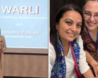 Nimishaben Parekh praised for adding Warli art into her designs at the Mehndi Conference in London