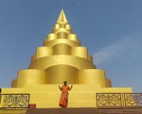 Grand 52-Foot Permanent Siddh Mahamrityunjay Yantra Nears Completion in Hisar