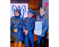 Dr. Sandeep Marwah Honoured for 40 Years in Creative Arts by The Vice President of Madagascar