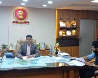 Collector reviews water and sanitation projects in Rajkot district