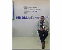 Gujarat’s youngest cybersecurity entrepreneur Dhruv Pandit represented India at WEF 2026 in Davos