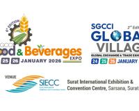 SGCCI to organise ‘Food & Beverages Expo’ and ‘SGCCI Global Village’ from 24th to 26th January 2026 at SIECC, Sarsana, Surat