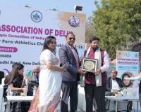 Grand Delhi State Para Athletics Championship Held in Memory of Kumari Mamta Devi; VKDL NPA Advisory Chairman Advocate Vinay Kumar Dubey Honored