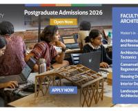 CEPT University Invites Applications for Postgraduate Programs in the Faculty of Architecture