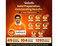 Vedantu Delivers Standout JEE Main 2026 Results with 1292 Students Scoring Above 90 Percentile