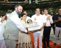 Union Minister C. R. Patil’s Birthday Marked by Mega Social Service Drive: 5,100 Girls Receive Educational Aid in Surat