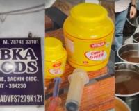 Surat: Fake Ghee Factory Busted in Sachin GIDC, Over 2000 Kilograms of Goods Seized