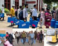 Surat: Distribution of election materials completed, EVMs reach polling stations under tight security