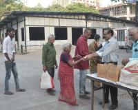 Surat: Service activities for patients' families in the Civil Hospital premises, breakfast distribution on the first day of Adhik Maas