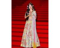 Actress Sanya Thakur Turns Radha Rani at Cannes Red Carpet 2026, Represents Sanatan Culture Globally