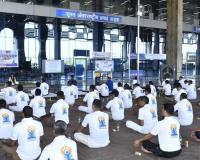 International Yoga Day-2026 Celebrated at Surat International Airport