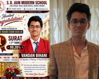 Surat: Vandan Bihani becomes city topper after CBSE re-evaluation, achieving first rank with 99.20% marks