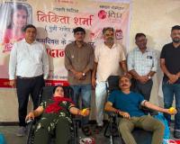 Surat: Commitment to service on Nikita Sharma's birthday, 75 units of blood collected at Vipra Foundation's blood donation camp