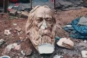 Head found of Tagore sculpture that 'disappeared' from Dhaka University