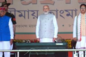 Manik Saha takes oath as Tripura CM; Modi, Shah attend swearing-in 