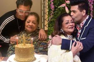 Karan Johar Celebrates Mother's 80th Birthday and pens a heartwarming note