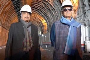 Gadkari inspects work progress of Zojila Tunnel in J&K 