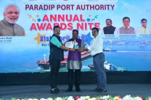 OSL Bags “Best Stevedores for the Year 2022-23” Award From Paradip Port Authority