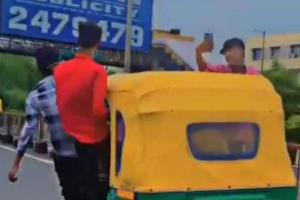 Youths' Daredevil Rickshaw Stunts in Surat Spark Concerns 