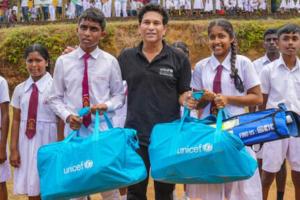Teaming up with Unicef, Sachin bats for nutrition of Sri Lankan kids