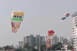 Surat Sky Paints Itself with Patriotism and Devotion at International Kite Festival