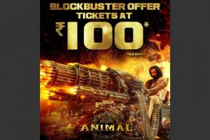 Ranbir Kapoor-starrer 'Animal' movie tickets to be sold for Rs 100