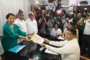 Kalpana Soren Files Nomination for Gandey Assembly By-Election