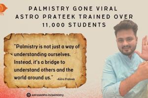 Astro Prateek Successfully Trained 11,000 Students in Palmistry