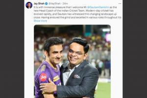 Gautam Gambhir Named Head Coach of Indian Men's Cricket Team