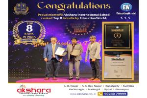 Akshara International School Ranked Among India’s Top Institutions for Excellence in Education