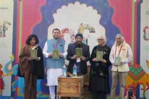 Anthology ‘When Gods Don’t Matter’ unveiled at the Jaipur LitFest 2026 by culturist Sundeep Bhutoria